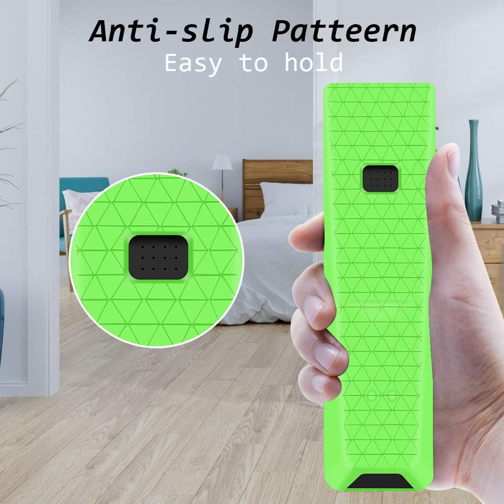 Remote Case Covers Holder for Xfinity Remote Control,Silicone Protective Case Skin for Xfinity Comcast XR15 Voice Control Remote,[Thicken Layer] Shock-Absorption Bumper Remote Back Covers-Glowgreen