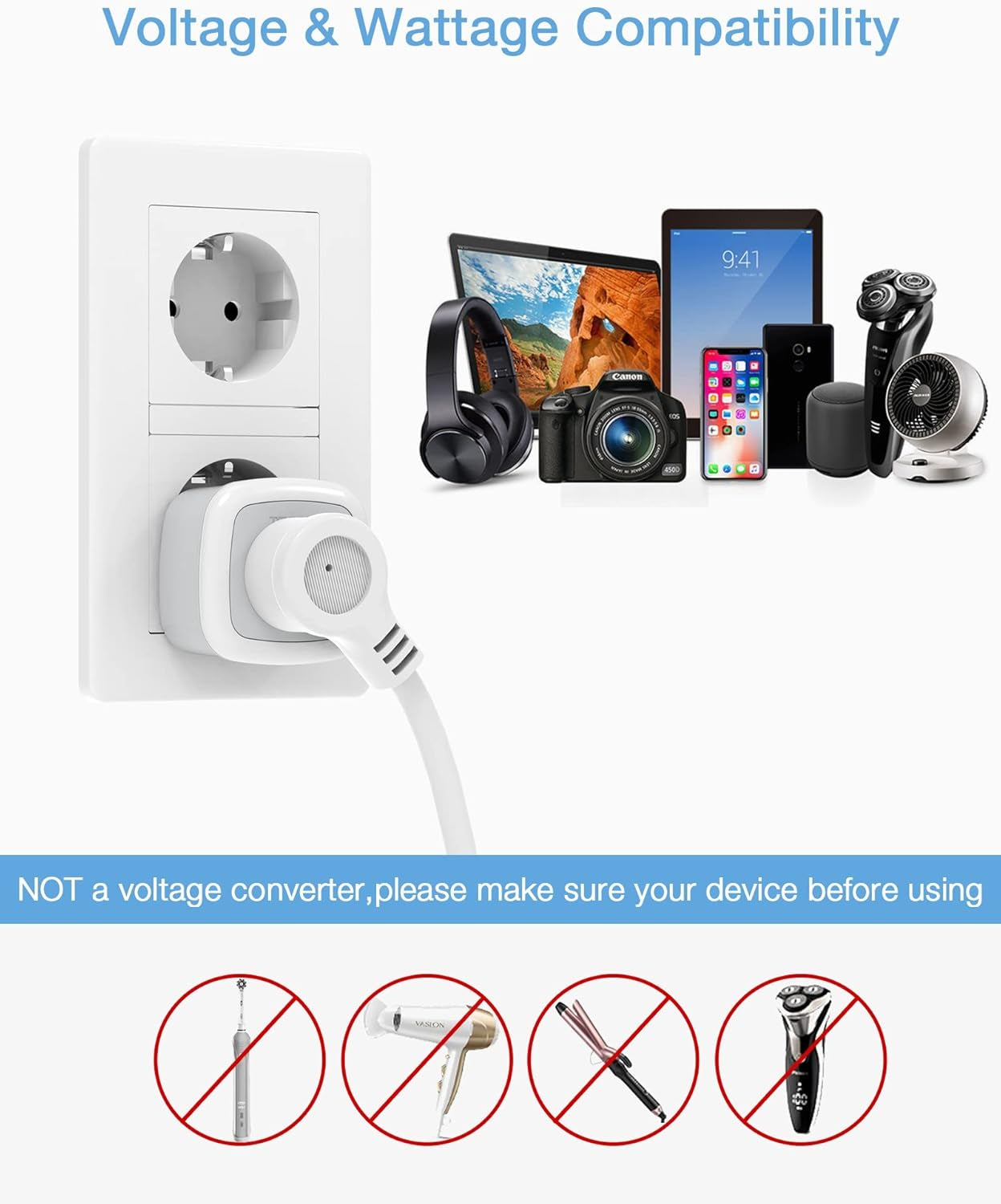 Small Power Strip,  Extension Cord with 2 AC Outlets 3 USB Ports, Mini Desk Charging Station for Cruise Travel Office School Dorm Room Essentials, 5 FT